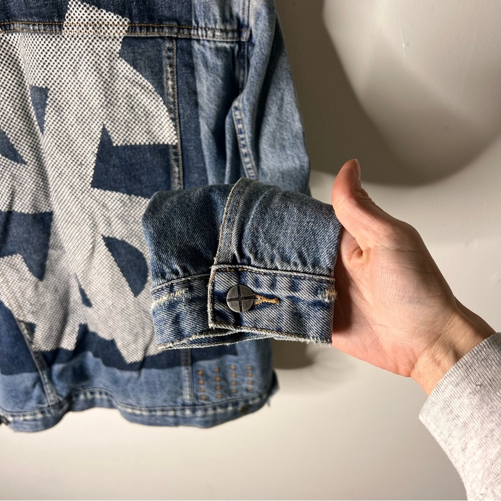 Ksubi Light Blue Classic Denim Jinx Pay Up Jacket size XXL Street Wear Fashion - Picture 8 of 9